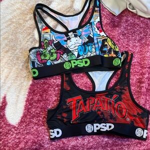 PSD Graphic Sports Bras Set